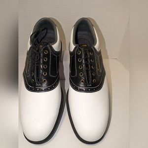 FootJoy White and Black Men's Golf Shoes